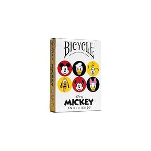 Bicycle &ndash; Jeu de 54 Cartes &agrave; Jouer &ndash; Mickey & Friends &ndash; Mickey, Minnie, Donald, Daisy, Dingo, Plut&ocirc;t - Glisse optimale - Poker/Magie