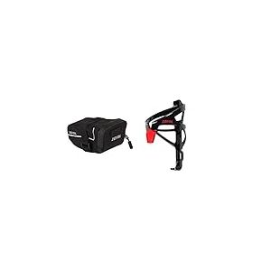 ZEFAL Z Light Pack, Sacoche de Selle Cyclisme Mixte Adulte, Noir, S-0.5 litres & Pulse A2 - Porte-bidon vélo très léger - 26g Mixte Adulte, Noir/Rouge, Taille Unique