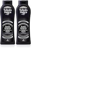 Tulipan noir, noir Ginseng gel de bain, revitalisant 720 ml (Lot de 2)