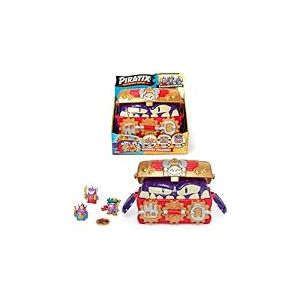 PIRATIX Le Trésor du Monstre - Coffre au trésor avec Un Monstre caché à l'intérieur. Contient 1 Coffre, 3 Piratix exclusifs, 1 trésor Exclusif et 3 Accessoires.