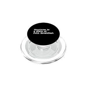 Le bonheur est une assiette de Full Breakfast Funny Full Monty PopSockets PopGrip pour MagSafe