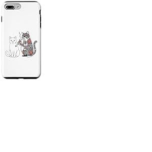 Chat Tatouage Chat Dr&ocirc;le Meme Encres Kitty Humour Tatoueur Artiste Coque pour iPhone 7 Plus/8 Plus
