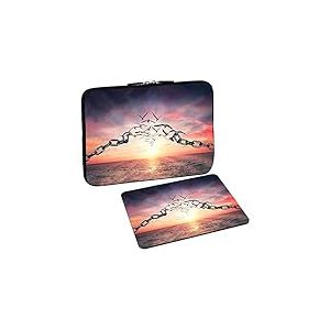 PEDEA Design &Eacute;tui de Protection pour Ordinateur Portable jusqu'&agrave; 13,3" Motif Carte Mondiale Marron