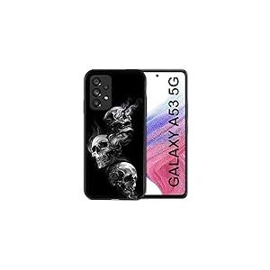 Cokitec Coque pour Samsung Galaxy A53 5G Tete de Mort Triple Multicolore