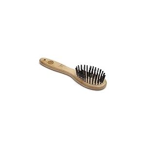 Mikki Brosse en Bambou avec Soies Douces Adaptée aux Pelages Courts à Mi-Longs Petit 1 Unité, Taille S, marron