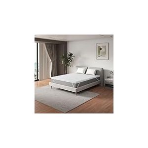 Ego Home Surmatelas 160 x 190 cm, Hauteur 7 cm, avec Mousse de Coupe 7 Zones, certifié Öko-TEX, surmatelas 160 x 190 cm, pour lit à sommier tapissier, Matelas, canapé-lit