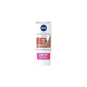NIVEA Derma Control 96 h Déodorant bille (1 x 50 ml), Détranspirant contre la transpiration excessive, l’humidité et les odeurs, cliniquement approuvé, Déodorant femme à la formule brevetée