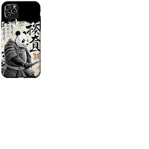Panda Samouraï Art Calligraphie Japonaise 武士パンダ Culture Coque pour iPhone 11 Pro Max