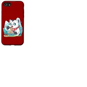 Nouilles Ramen Ours Polaire Japon Y2K Kawaii Ours Polaire Anime Coque pour iPhone SE (2020) / 7/8