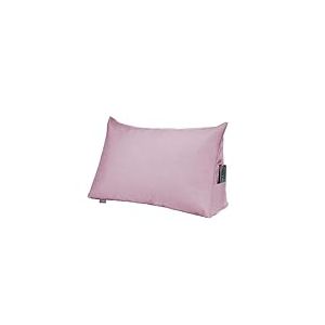Traumnacht Cozy Coussin de Dossier, Coussin de Lecture, 70 x 40 cm, Vieux Rose, Housse Amovible et Lavable en 100% Polyester, Poche latérale Pratique, certifié Oeko-Tex, Produit Selon Les Normes de