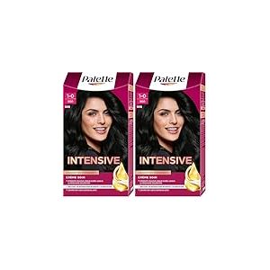 Palette Coloration Permanente Cheveux, Cr&egrave;me Soin, Couvre 100 pour cent des Cheveux Blancs, Tenue 8 semaines, Noir 900, 1 Unit&eacute; (Lot de 2)