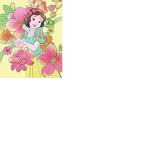 Poster d'art Mural, 40cm x 50cm, Fleurs Blanches comme Neige