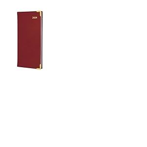Collins Debden CMB.15-24 Agenda de poche 2024 Collins Business Pockets - 1 mois par page - Planificateur d'entreprise et organiseur - Janvier à décembre 2024 - Semainier - Rouge