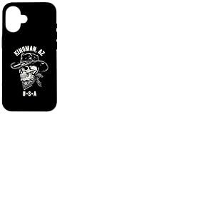 Kingman Arizona USA Tête de Mort de Cowboy Vieilli Coque pour iPhone 16