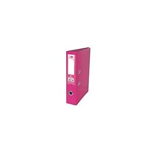 Liderpapel 79697 Documenta Classeur Levier Carton Rembordé PVC 1,9 mm Dos 52 mm Rado Métallique Rose