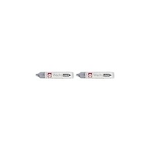 Rayher Crayon de cire, stylo cire bougie, flacon 30ml, argent brillant, 31500610 (Lot de 2)