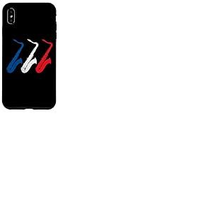 Saxophone Drapeau Français Musique De France Sax Cadeau Coque pour iPhone XS Max