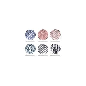 Cosy & Trendy Assiette à Dessert Delirio-Grès-D 19Cm-Lot de 6, Assortis