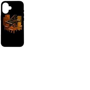 T-Shirt Musique Piano Instrument Classique Cadeau pour Music Coque pour iPhone 16
