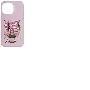 Anime Muscle Mommy Weightlifting Fitness Girl Aesthetic Coque pour iPhone 14 Pro Max
