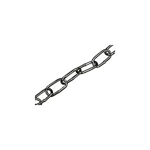 Cha&icirc;ne Faithfull en acier laqu&eacute; noir &ndash; Cha&icirc;ne &agrave; maillons soud&eacute;s en acier doux, r&eacute;sistante &agrave; la corrosion &ndash; Longueur 2,5 m&egrave;tres, diam&egrave;tre 4 mm, charge maximale 120 kg