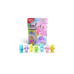 Zimpli Kids Grandes Care Bears Bombe de bain surprise, 7 jouets Care Bear à collectionner au total, un par bombe de bain, jouet de bain à collectionner pour les enfants, pour remplir les bas de Noël