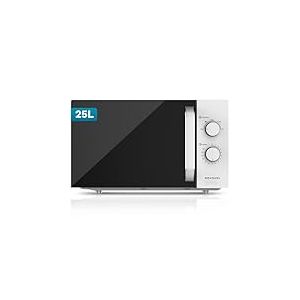 Micro-ondes sans gril, 25 litres, puissance 850 W, simple, minuterie 30 min, 5 modes et fonction d&eacute;cong&eacute;lation, facile &agrave; utiliser