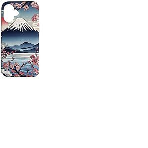 Arbre Japonais Sakura Garden Geisha Mount Fuji Cherry Blossom Tree Coque pour iPhone 16