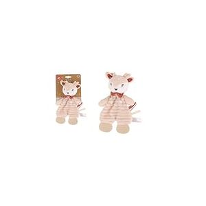 DODO D'AMOUR - Doudou de Dentition - Biche - 053976 - Beige - Polaire - Naissance - Peluche - Bébé - Rassurant - Doux - Lavable - Gencive - Cadeau - À Partir de 0 mois