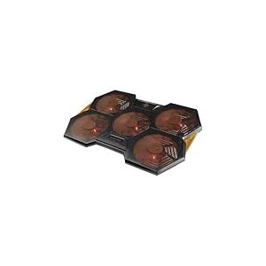 DELTACO GAMING Refroidisseur pour PC Portable (Max 17.3 Pouces) | Eclairage LED Orange | 5 Ventilateurs Diamètre 140mm | Vitesse Réglable 1000-1300 Tours Minute | Décibel 15-25dB | 2 Connecteurs USB-A