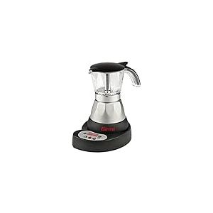 Girmi Mc23 Cafeti&egrave;re &eacute;lectrique Moka, Programmable pour poudre de caf&eacute;, 1 &agrave; 3 tasses, 400 W, Affichage LED, Minuterie, Maintien au chaud, Aluminium