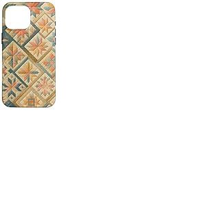 Couvre-lit Patchwork avec Fleurs color&eacute;es et Flocons de Neige brod&eacute;s Coque pour iPhone 16 Pro Max