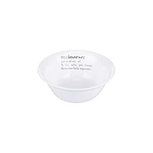 Villa d'Este Home Tivoli 1996 Lot de 6 bols en verre ou/palino 12,5 cm, blanc, Victionary Mayonnaise