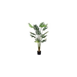 Avilia Plante de Monstera Artificielle avec 16 Feuilles, 170 cm, Pot avec Mousse Naturelle, Parfait pour Les environnements int&eacute;rieurs, Plante Fausse Grande pour Le Salon, Plante Artificielle