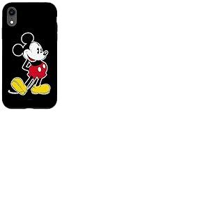 Disney Mickey Mouse Pose classique Noir Coque pour iPhone XR