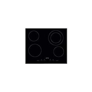 SMEG SE364ETBM, Plaque de cuisson vitrocéramique CLASSICA, Black glass