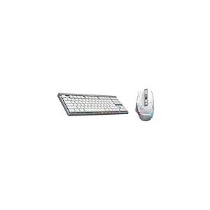 Logitech G G502 X Plus Lightspeed Souris Gaming RVB sans Fil - Souris Optique Boutons Hybrides LIGHTFORCE, G515 Lightspeed TKL profilé Clavier Gaming, LIGHTSYNC RVB, FRA AZERTY - Blanc