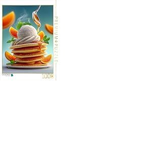 CALVENDO Puzzle Pancakes parfumés gâtés par la Glace à la Vanille et Le sirop doré | 1000 pièces de Taille 48 x 64 cm Puzzle Photo pour des Heures heureuses