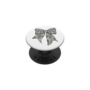 Nœud à Coquette Camouflage Camouflage pour Fille, Chasse au cerf PopSockets PopGrip Adhésif
