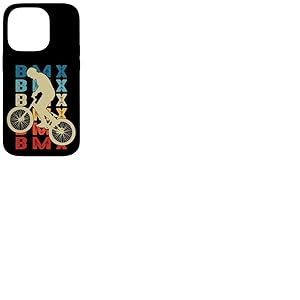 BMX Vélo Velo Cycliste Cyclisme Enfant garçon Retro Coque pour iPhone 14 Pro