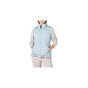 Amazon Essentials Doudoune sans Manches Zippée Épaisseur Moyenne Femme, Bleu Grisé, XL