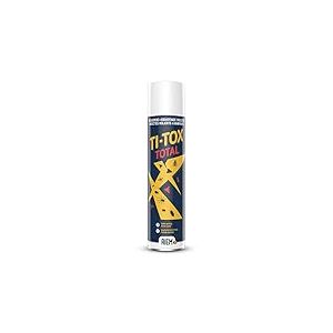 RIEM - Ti-Tox Total 400 ml - Spray contre les Insectes Volants et Rampants : Guêpes, Moustiques, Mouches, Mites, Cafards, Blattes, Fourmis, Araignées, Punaises de lit, Puces - Action Rapide