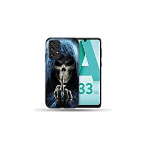 Coque pour Samsung Galaxy A33 5G Tete de Mort Doigt