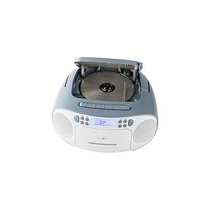 Reflexion RCR2260BL Radio-Lecteur CD FM AUX, CD, Cassette, FM Bleu-Blanc