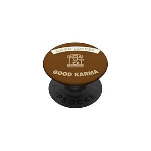 café barista caféine bonjour karma expresso PopSockets PopGrip Adhésif