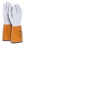 DONAU SAFETY Gants de soudeur en cuir pleine fleur de chèvre pour soudage TIG/Kevlar/Taille 10/XL / 1 paire/Softouch - Très doux et agréables - Gants de travail en cuir/Gants de protection en