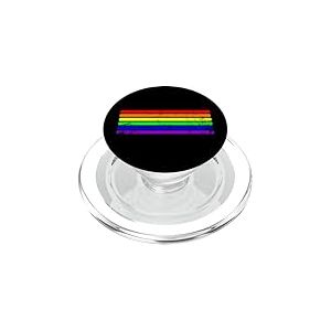 Pride Month Simple LGBT Rainbow Flag PopSockets PopGrip pour MagSafe