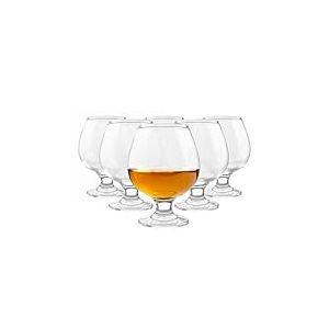 Glasmark Krosno Lot de 6 verres à cognac, cognac, cognac, pivotants à cognac, verres à cognac, brillants et pivotants, parfaits pour la maison, les restaurants et les fêtes, passent au lave-vaisselle