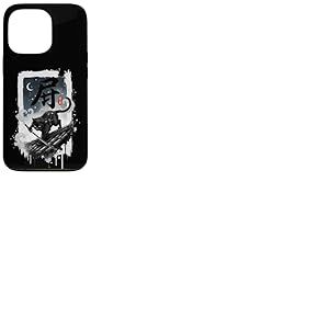 Katana Katana de Samoura&iuml; Ninja pour toiture Motif Chaton Noir Coque pour iPhone 13 Pro