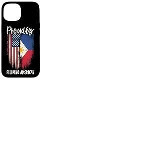 Moitié philippin moitié Drapeau américain américain philippin américain Coque pour iPhone 15